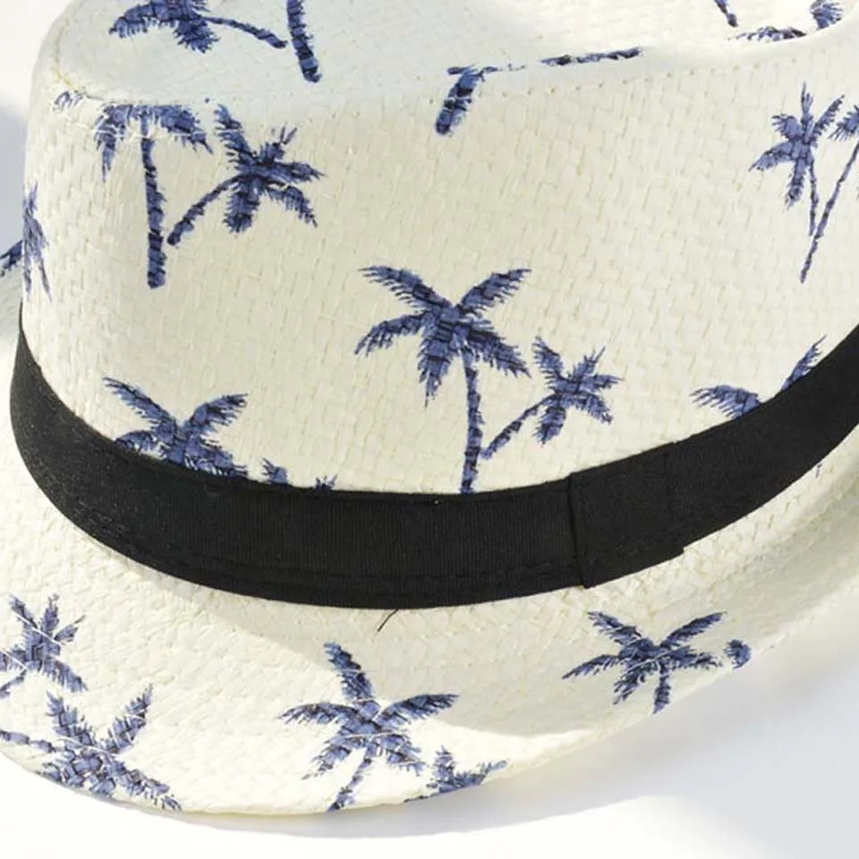 

Parent-child Hat Summer Jazz Women Straw Hat Beach Men Sun Hat Casual Panama Male Cap Coconut Straw Hat High Quality Visor Cap