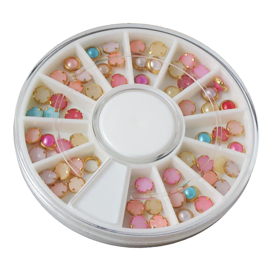 Bittb 1 шт. разразы ногтей драгоценные камни бисер шпильки жемчуг очаровательные