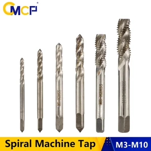 Метчик спиральный для металлообработки, M3 M4 M5 M6 M8 M10, 1 шт.