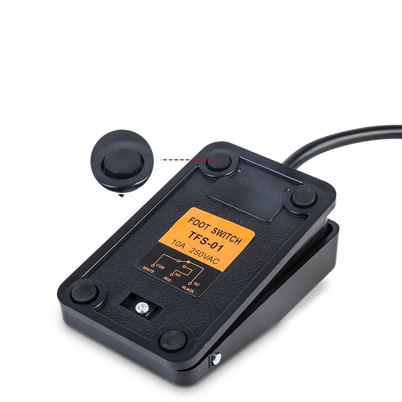 IMC Hot SPDT Nonslip Metal Momentary Electric Power Foot Pedal Switch AC 250V 10A 1 NO NC | Обустройство дома