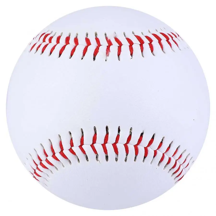Тренировочный Бейсбол 9 дюймов прочный белый базовый мяч бейсбольная практика