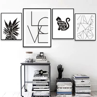 nordic stijl quote black en white wall art foto voor kinderen woonkamer home decoration canvas schilderij
