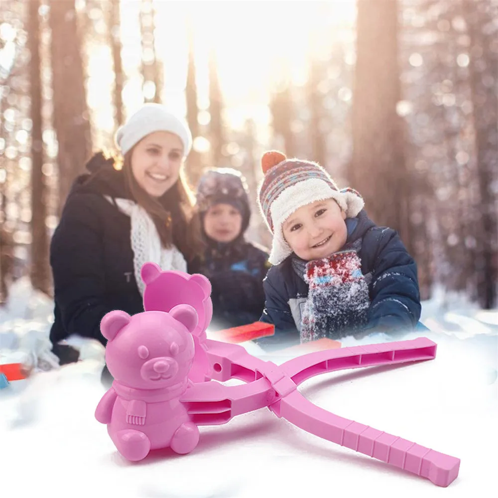 Зимний Снежный шар зажим Детские забавные спортивные игрушки на открытом