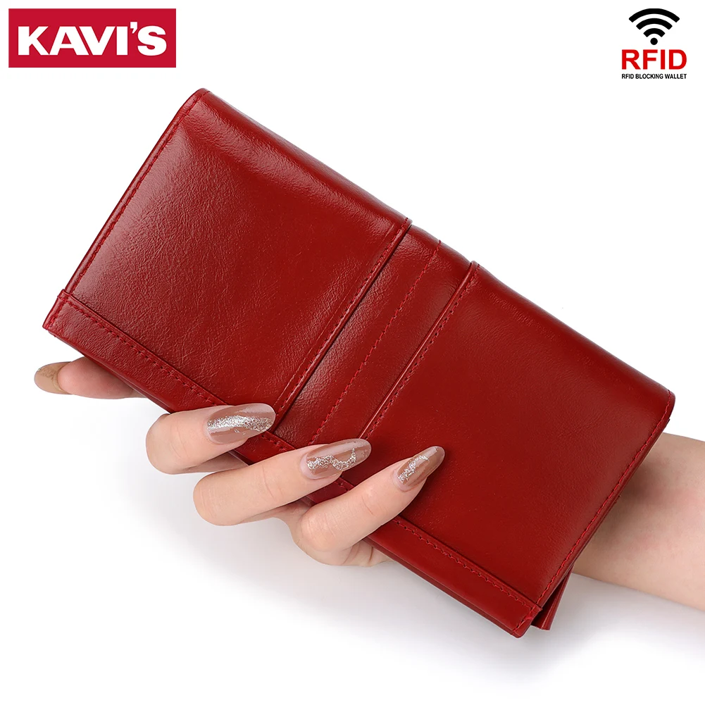 

2021 Style Leather Women Wallets Fashion Long Cowhide Top Quality Card Holder Classic Female Purse Zipper Brand Wallet For Women