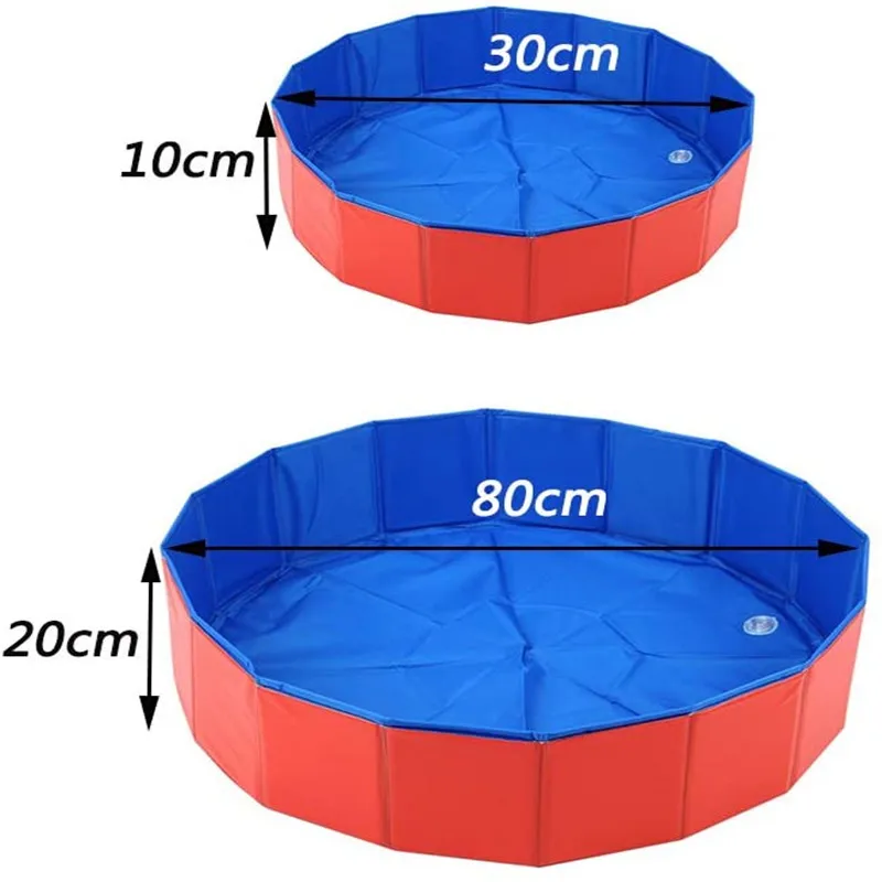 

Dog Pool Foldable Dog Swimming Pool Pet Bath Swimming Tub Bathtub Pet Swimming Pool Collapsible Bathing Pool for Dogs Cats Kids