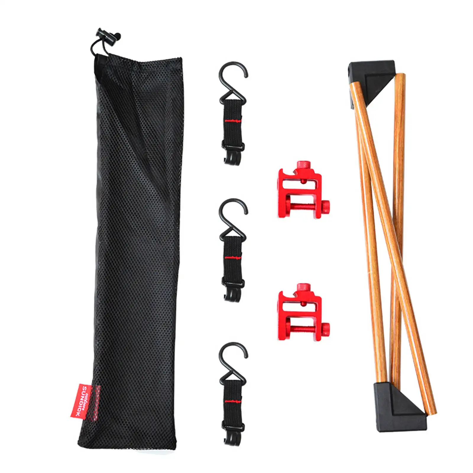 Hanging Storage Rack Portable Outdoor Table Storage Shelf BBQ Organizer