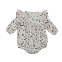2021 newborn baby clothes collar long sleeve onesies floral baby onesies sweet beauty baby climbing clothes baby girl outfit