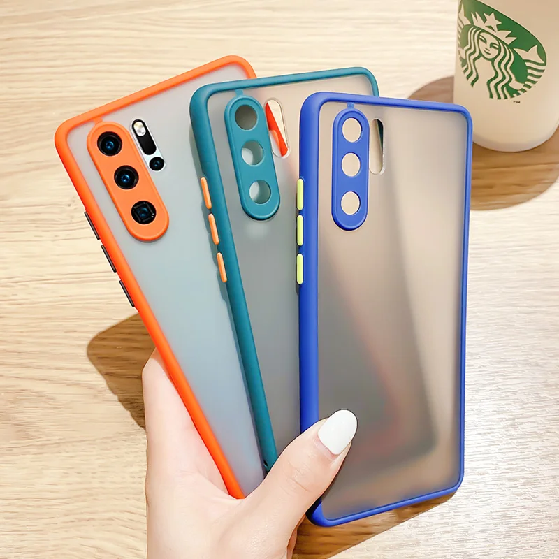For Huawei P30 Pro Candy colors Matte Protector Phone Cover For Huawei P30 Pro Top Quality Silicon Shockproof Cartoon Plain Case