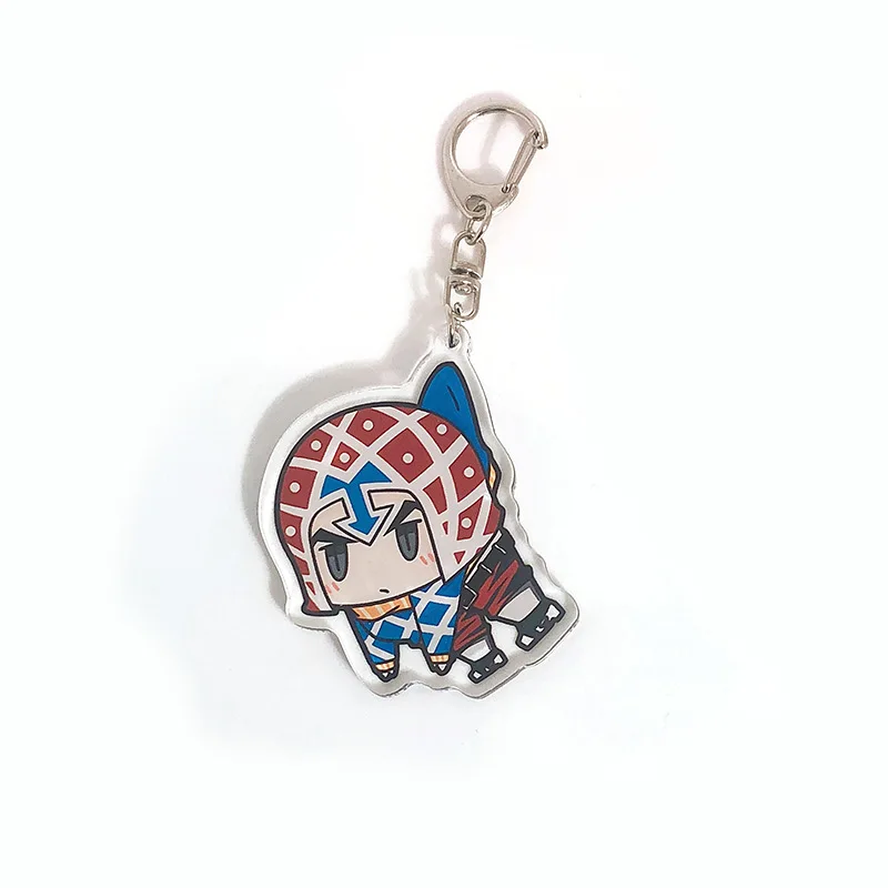 

Anime Keychains Accessories JOJO Bizarre Adventure Kujo Jotaro Kira Yoshikage Acrylic Key Chains Accessories Pendants