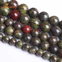 natural stone dragon blood agates beads round loose spacer stone agates beads for jewelry making needlework diy bracelets