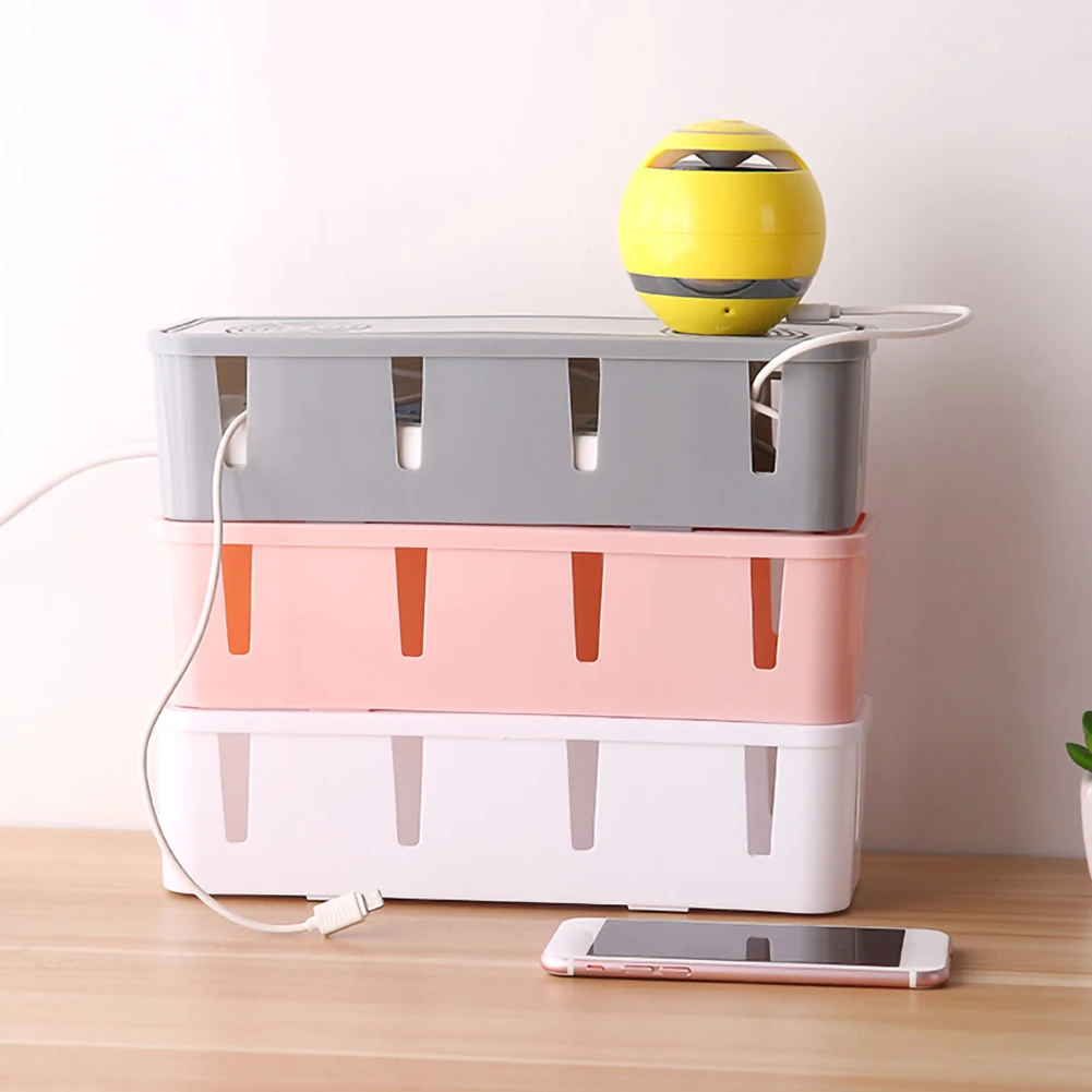 

New Hot Latest Cable Storage Box Wire Management Socket Tidy Organizer Home Room