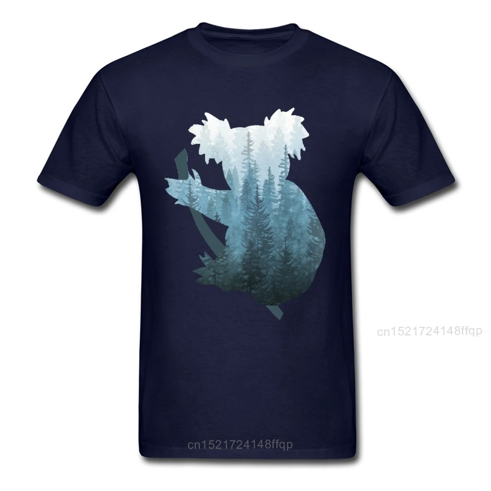 Новый дизайн Misty лес коала медведь мультфильм футболка для мужчин лето мужской