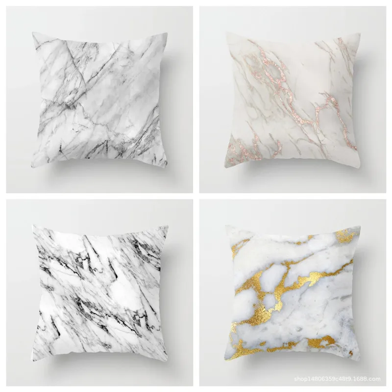 YVEVON мраморные Чехлы для подушек с геометрическим рисунком наволочки принтом