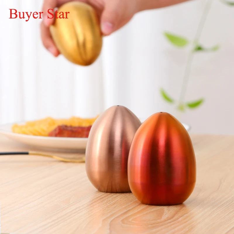 Золото в форме яйца набор для приправ Нержавеющая сталь специй банки контейнер