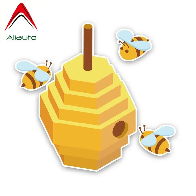 Aliauto забавная Автомобильная наклейка Honeyee's Honeycomb аксессуары ПВХ для X Trail Prius Priora