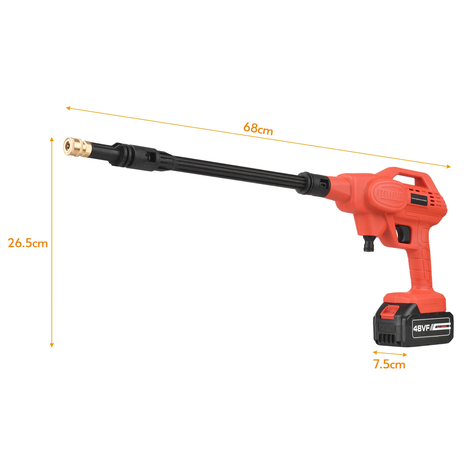 Pаспродажа Мойка высокого давления аккумуляторная, 48 В, 350 фунтов/кв. Дюйм Продажа Мойка высокого давления аккумуляторная, 48 В, 350 фунтов/кв. Дюйм