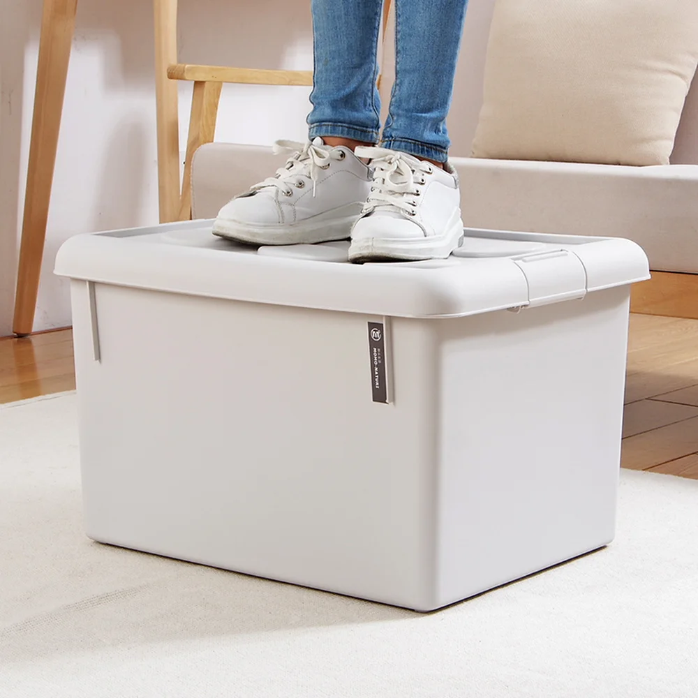 Очень большой Штабелируемый ящик для хранения игрушек пластиковый утолщенная