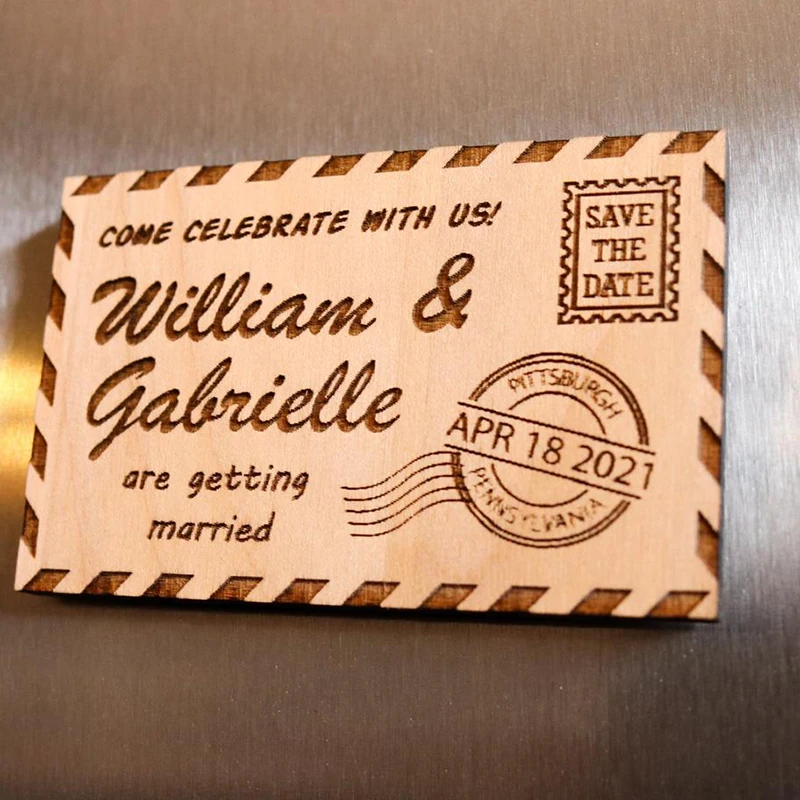 

Romantic wedding save the date magnet-refrigerator magnet, cards and envelopes available, personalized invitations for country