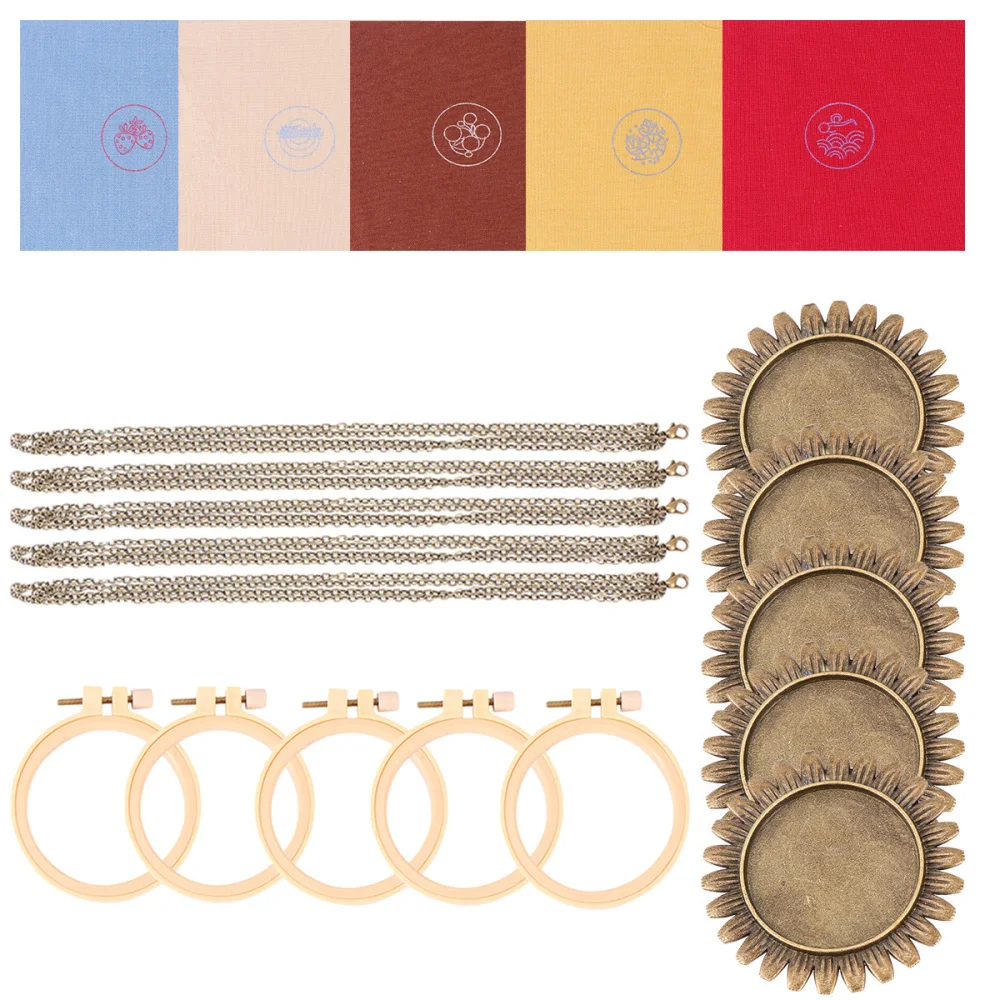 Набор из 5 предметов для вышивания ювелирных изделий ожерелье брошь подвеска