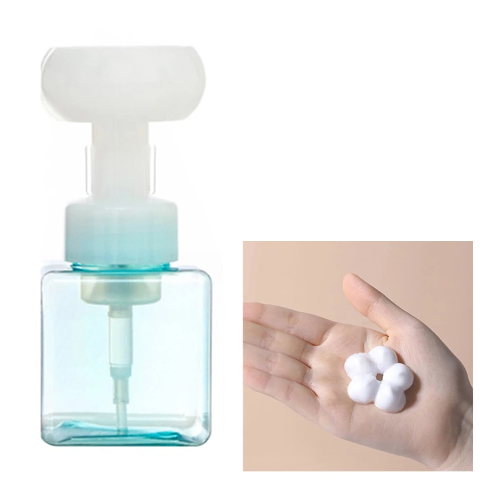 

250ml Soap Dispenser Flower Shape Bubble Hand Soap Bottle Facial Cleanser Foam Empty Bottle Shower Gel Foam Pump Bottle Home