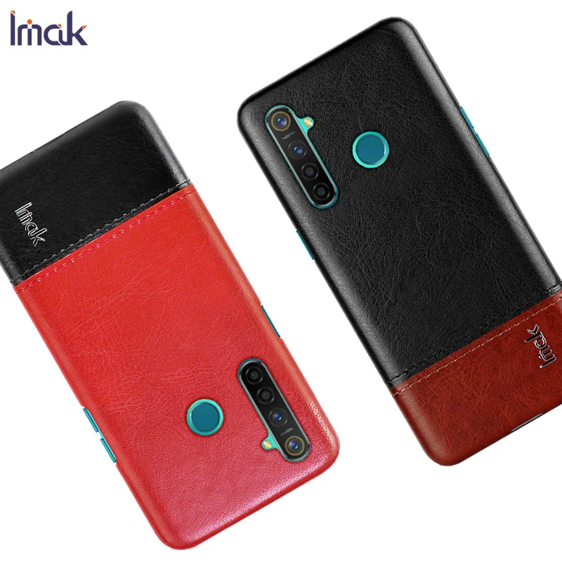 Realme 5Pro защитный чехол iMAK лаконичная кожа для Funda Oppo Realme 5 Pro чехол задняя крышка Realme5 Pro Real Me Роскошный чехол