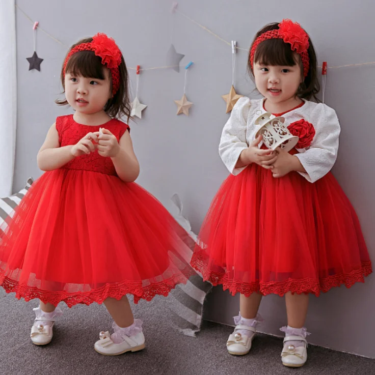 Детские платья для новорожденных девочек костюмы крещения вечерние чное