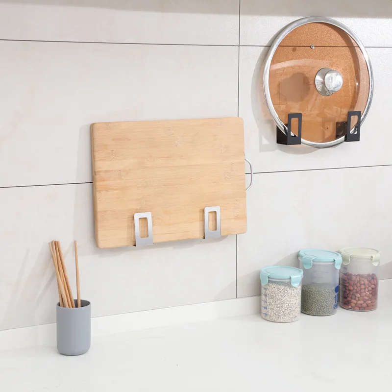 1 пара полка для хранения крышки кухонного горшка из нержавеющей стали