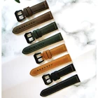 20 мм22 мм24 мм26 мм чёрный; коричневый ремешок для часов из натуральной кожи ремешок замен ремень сталь туфли с ремешком и пряжкой