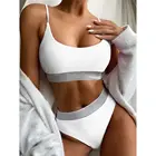 2021 сексуальное блестящее бикини в стиле пэчворк с высокой талией, женский купальный костюм, женская одежда для плавания, комплект бикини из двух предметов, Спортивный Купальный костюм для плавания