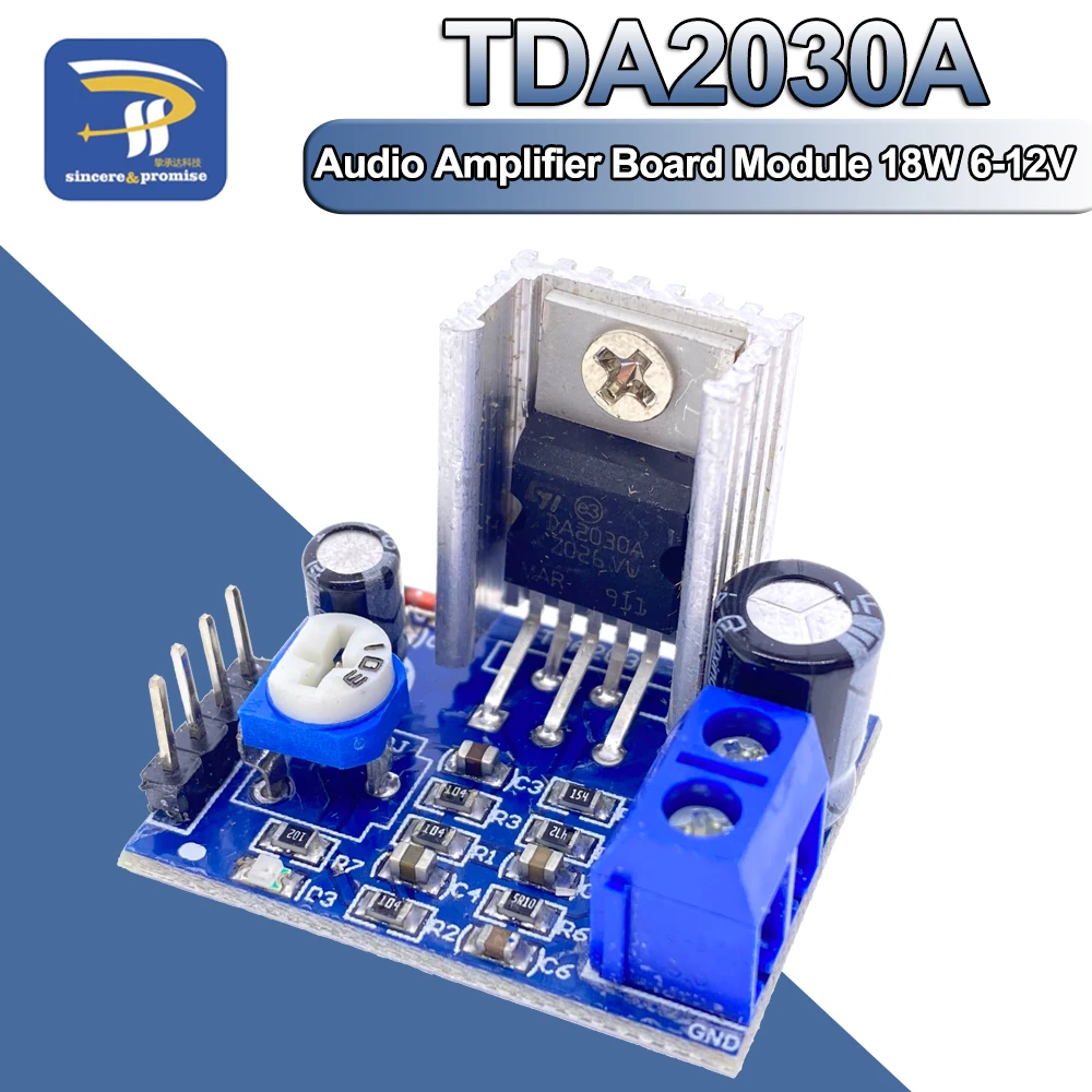 Модуль TDA2030A 6 в 9 12 В одиночный источник питания аудио TDA2030 усилитель DIY Цифровая