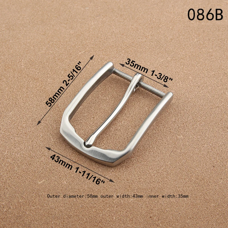 1pcs Stainless Steel 35mm Belt Buckle End Bar Heel bar Single Pin Heavy-duty For 32mm-34mm Belts Leather Craft Accessory | Дом и сад