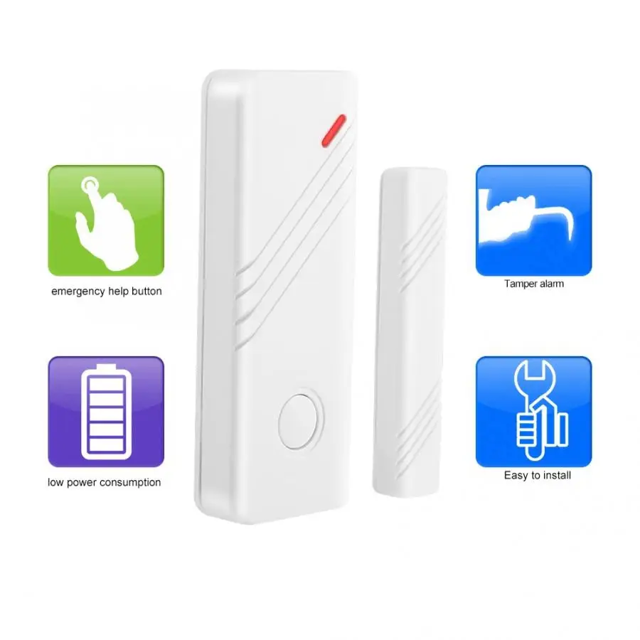 Door Stop Alarm Wireless Security 1 Sound Light Siren Infrared Sensor Magnetic (JD11+03D+03B) HOT | Безопасность и защита