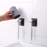 toothbrush holder tooth cup household plastic creative wall mounted wash rack toothbrush cup storage rack organizer bathroom