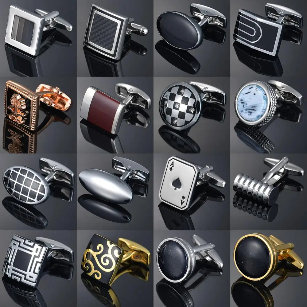 Светильник роскошные запонки для рубашки мужские французские золотые пуговицы