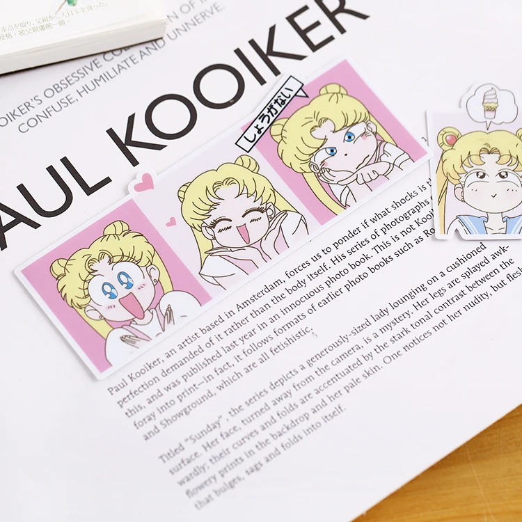 

10PCS Sailor Moon Stickers Crafts And Scrapbooking book Decorative sticker DIY Stationery