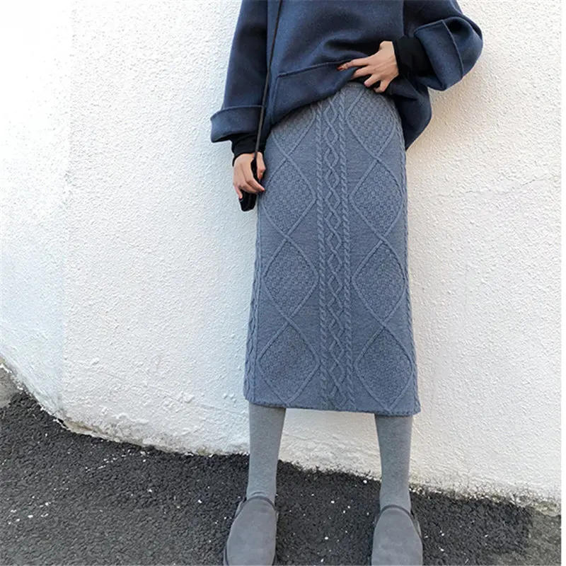 Hzirip Корейская зимняя ретро эластичная скрученная ромбическая тонкая высокая