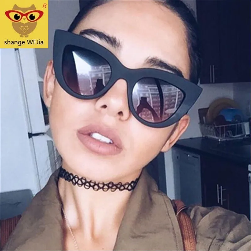 Солнцезащитные очки в европейском и американском стиле кошачий глаз 2019|Женские