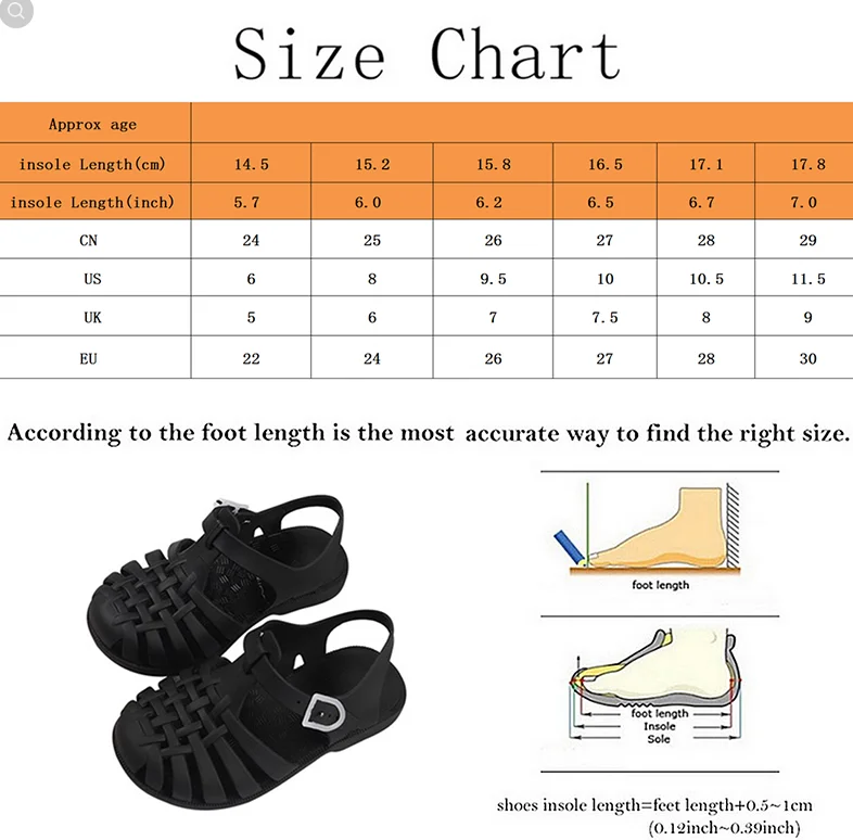 

Summer Children Sandals Baby Girls Toddler Soft Non-slip Princess Shoes Kids Candy Jelly Beach Shoes Boys Casual Roman Slippers