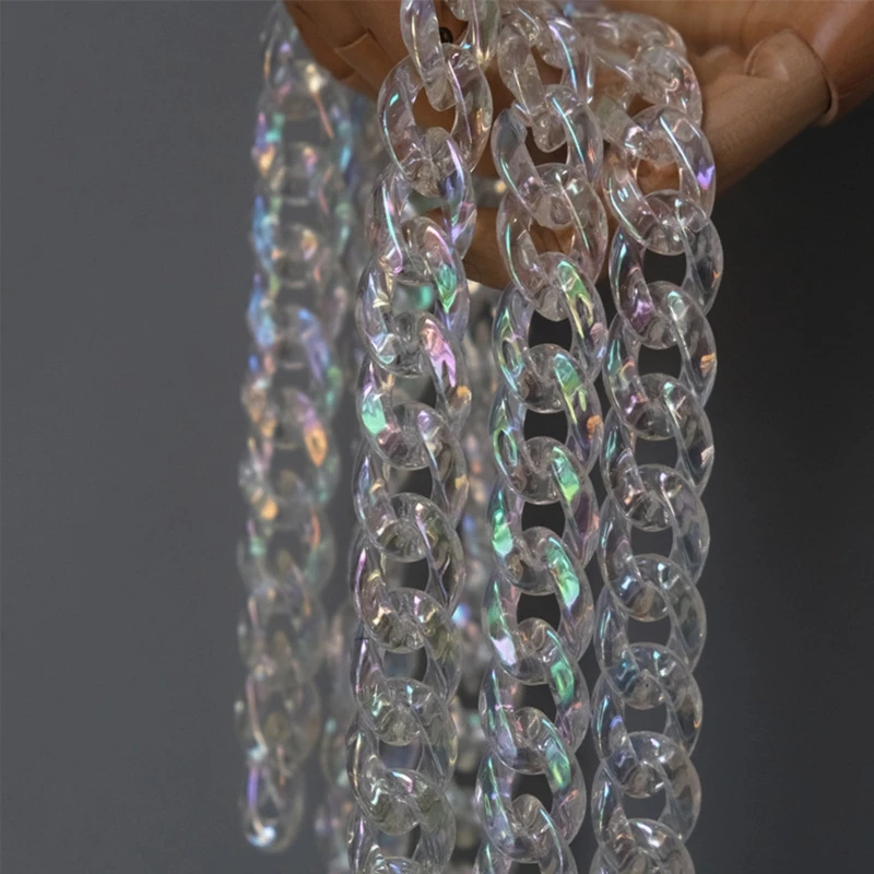 

Clear Acrylic Strap Replacement for Handmade Beach Bag Bucket Handbags Top Handle Bags