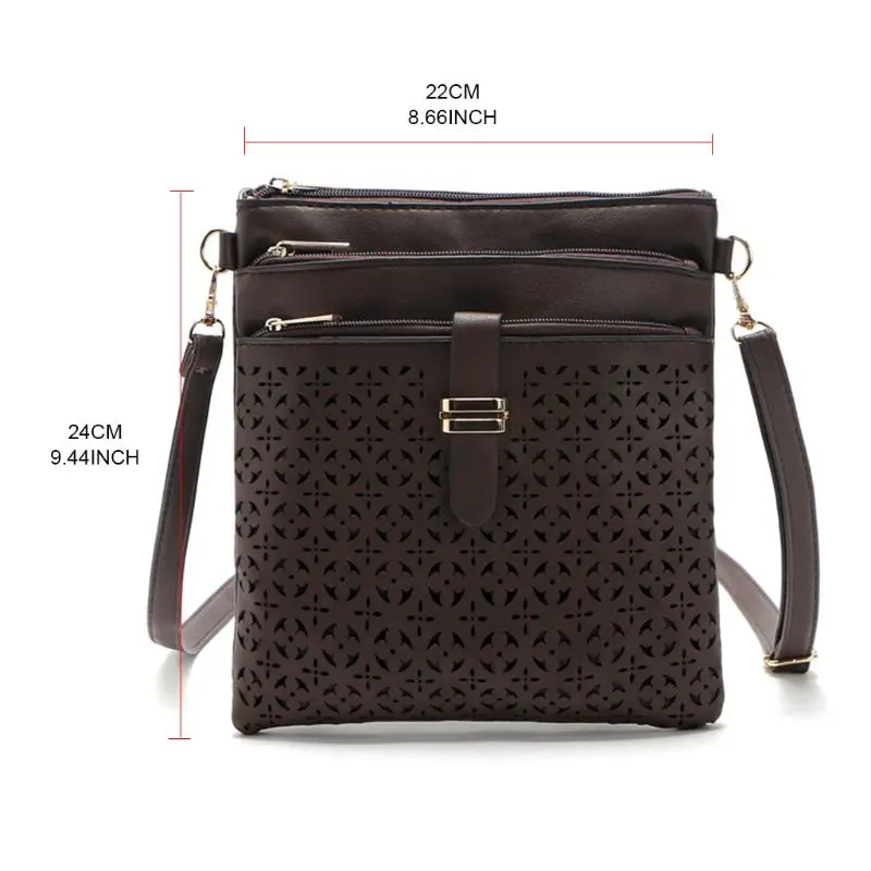 

Women Leather Hollow Out Shoulder Lady Crossbody Bag Tote Messenger Satchel