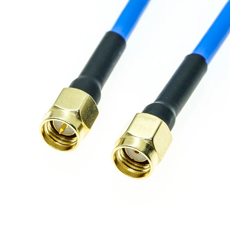Коннектор RPSMA штырь-штырь SMA RG402 RG-402 полугибкий коаксиальный кабель 0 141 дюйма 50 Ом