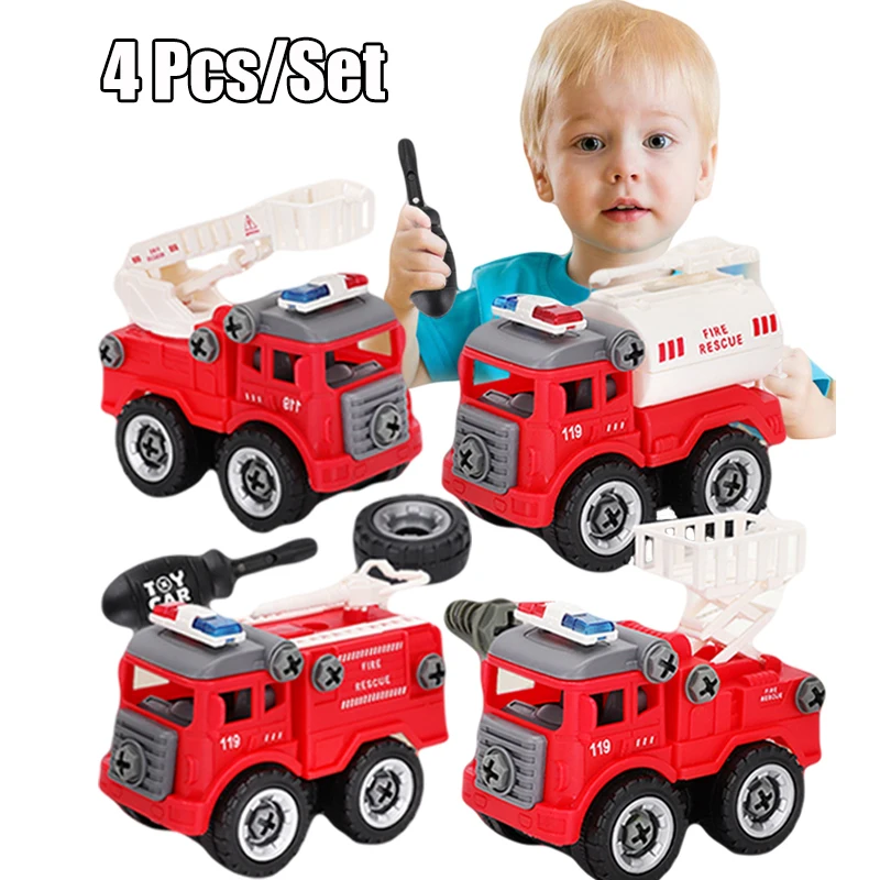 

4 шт. гайка разборка погрузка разгрузка Грузовик Экскаватор Бульдозер детский винт для мальчиков креативный Инструмент Обучающие игрушки д...