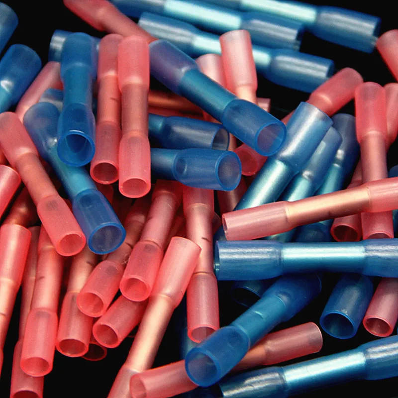 

25 Heat Shrink Butt Wire Crimp Connector 18-22 AWG-16-14 AWG-16-14 AWG