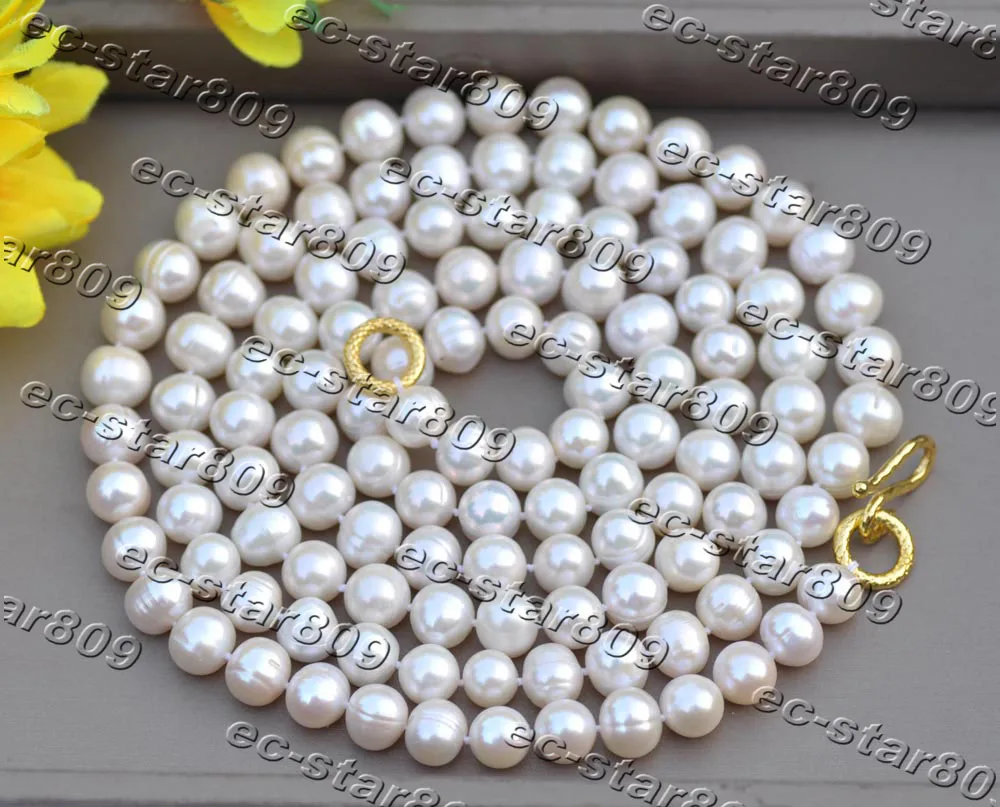 

Z11412 17"-50" 11mm Round Yellow Golden Freshwater Pearl Necklace
