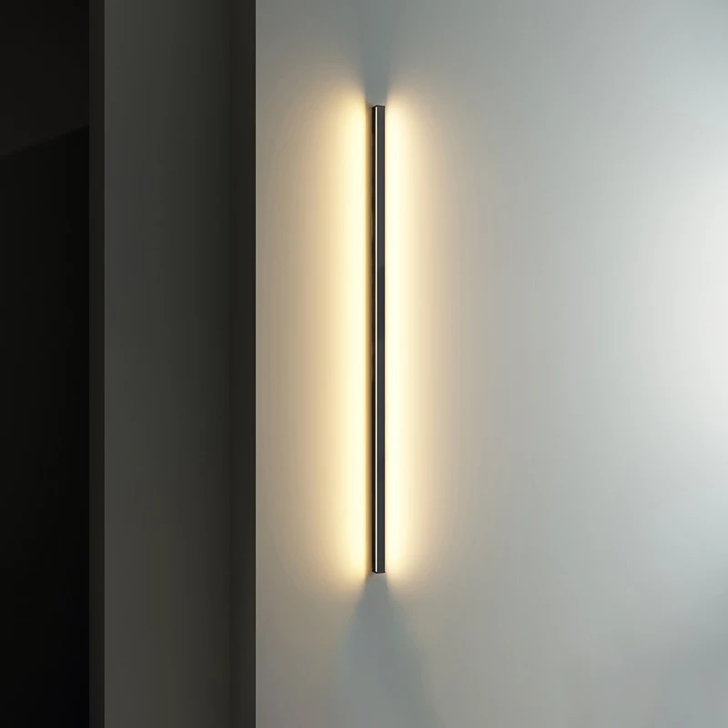 Минималистичные современные светодиодные полосы настенные светильники для