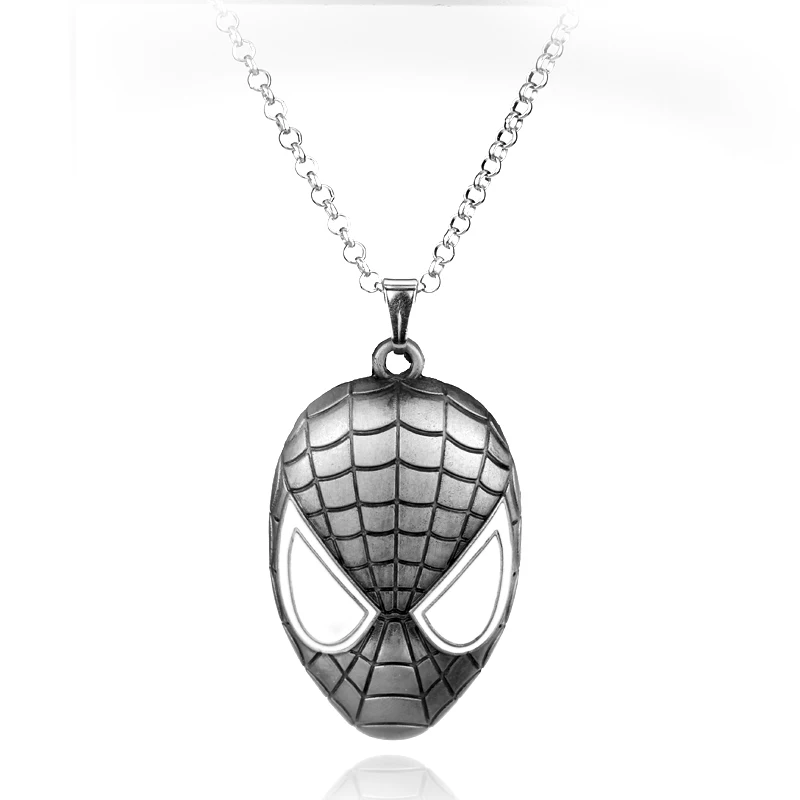N159-silver DC Shazam, ожерелье с подвеской в виде Супергероя человека-паука, модные украшения в стиле панк для мальчиков, вечерние украшения для детей - Окраска металла: N159-silver