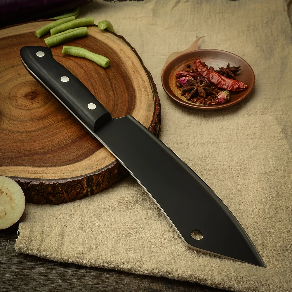 

8 Inch Slicing Chef Knife High Carbon Slicing Meat Cleaver Butcher Knife Kitchen Cutting Slicing Knives With Full Tang Handle
