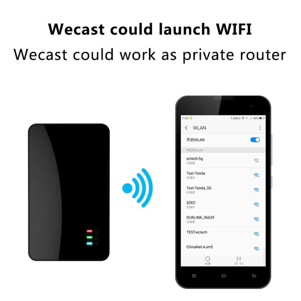 ТВ-флешка 4K Wi-Fi беспроводной дисплей ТВ-адаптер HDMI-совместимый зеркальный экран