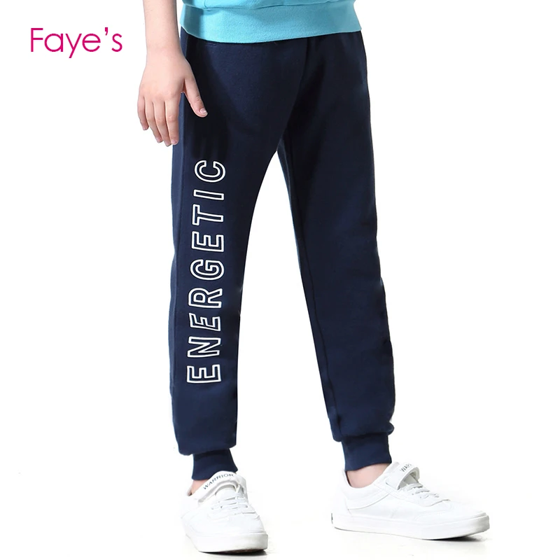 Новые осенние штаны для мальчиков От 4 до 16 лет детские 100% Хлопковые