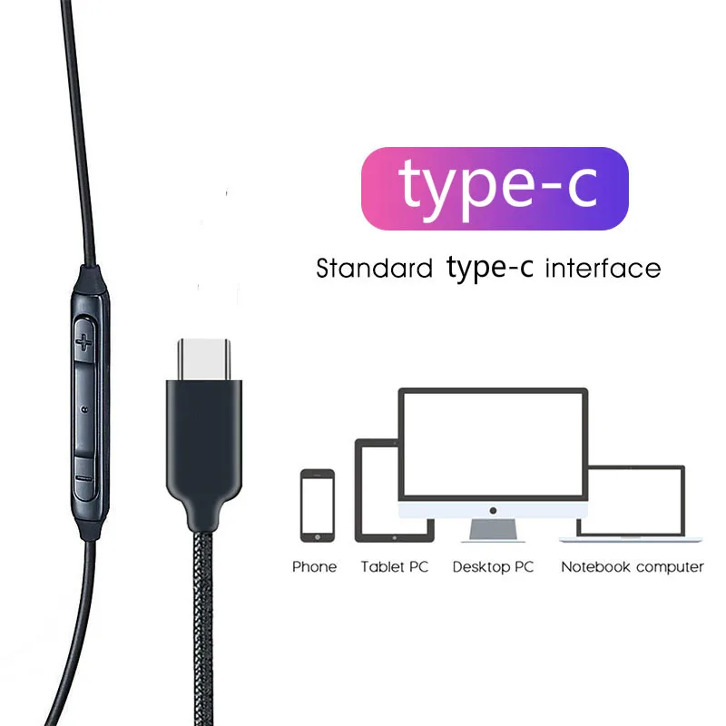 Наушники-вкладыши Samsung AKG IG955 Type-c с микрофоном проводная гарнитура для смартфонов